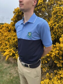 Kintyre Polo - Navy/Light Blue/White