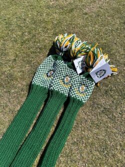 Knit Headcover - Green/White/Gold