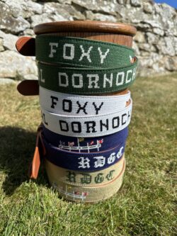 Needlepoint Flag Belt