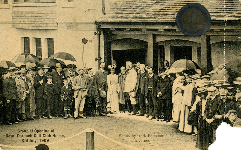 Opening of Royal Dornoch clubhouse on 3rd July 1909.
