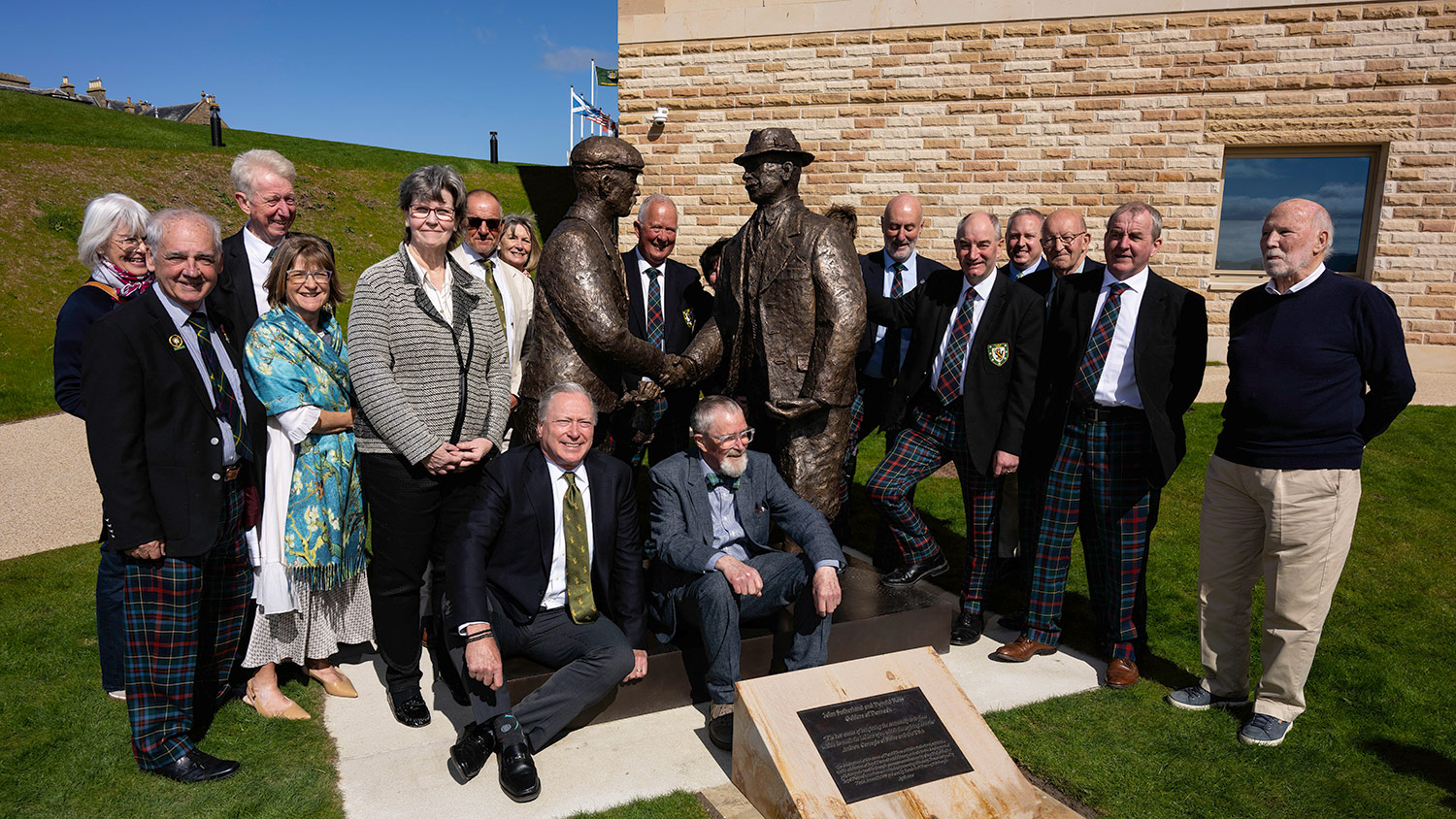 STATUE UNVEILED TO HONOUR DORNOCH GREATS