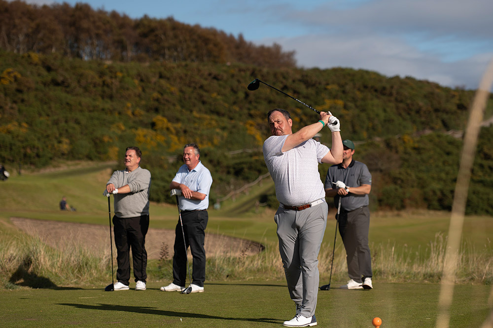 Competitors tee off at the 2025 HGL Pro Am.