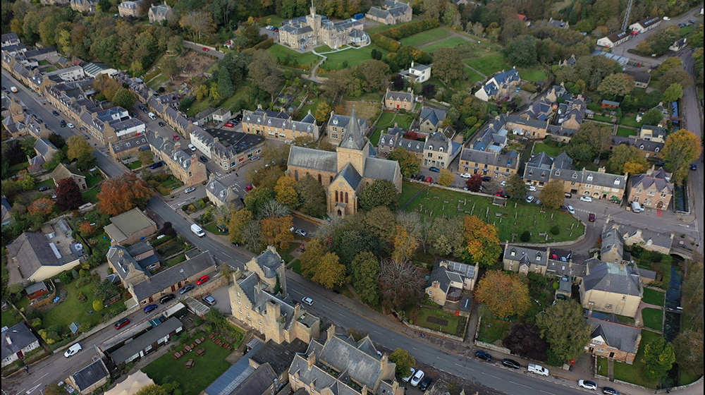 Dornoch aerial view